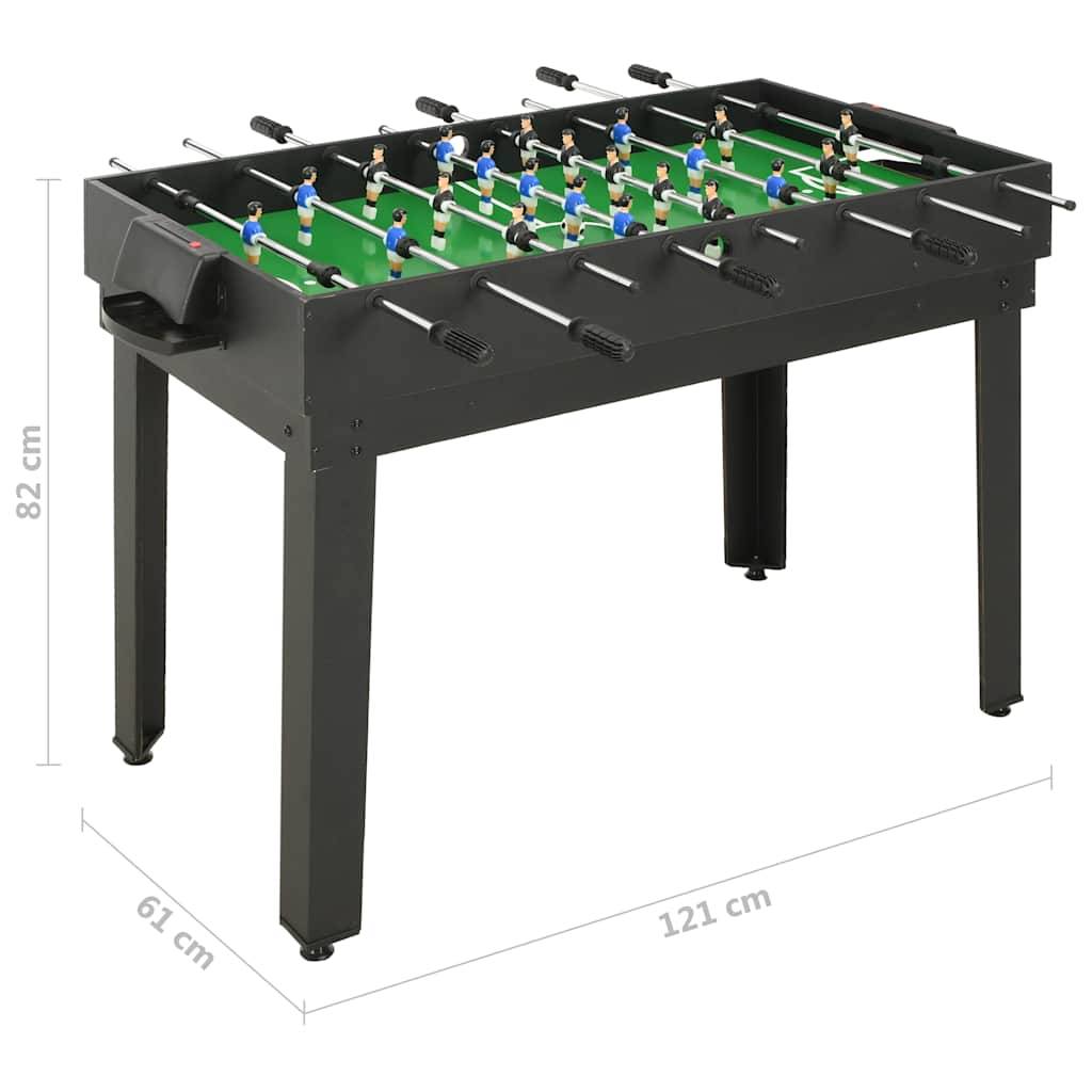 vidaXL 15-in-1 Multigame-Tisch 121×61×82 cm Schwarz