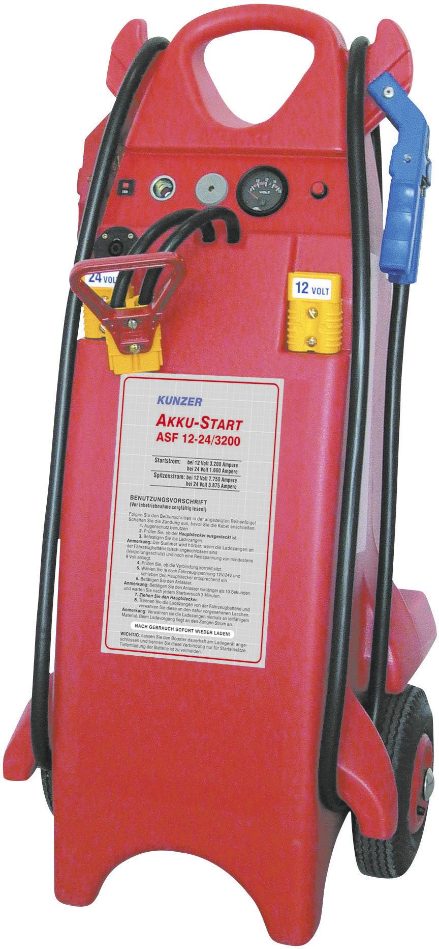 Kunzer Schnellstartsystem ASF 12-24/3200 ASF 12-24/3200 Starthilfestrom (12 V)=3200A Starthilfestrom (24 V)=1600A