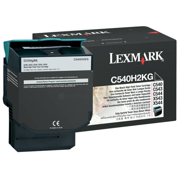 Toner Lexmark C540H2KG mit hoher Kapazität schwarz