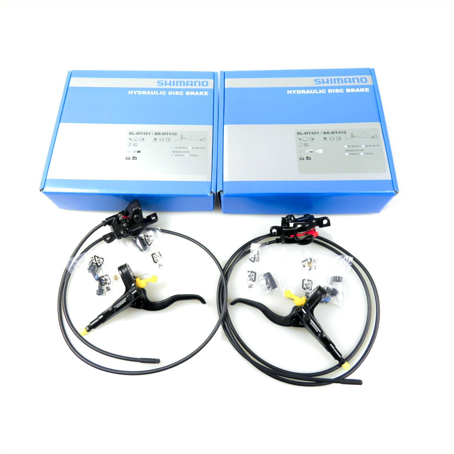 Shimano Scheibenbremse BR-MT410 und BL-MT401 Scheibenbremse Shim.BR-MT410 BL-MT401 hinten 1700 mm B01S