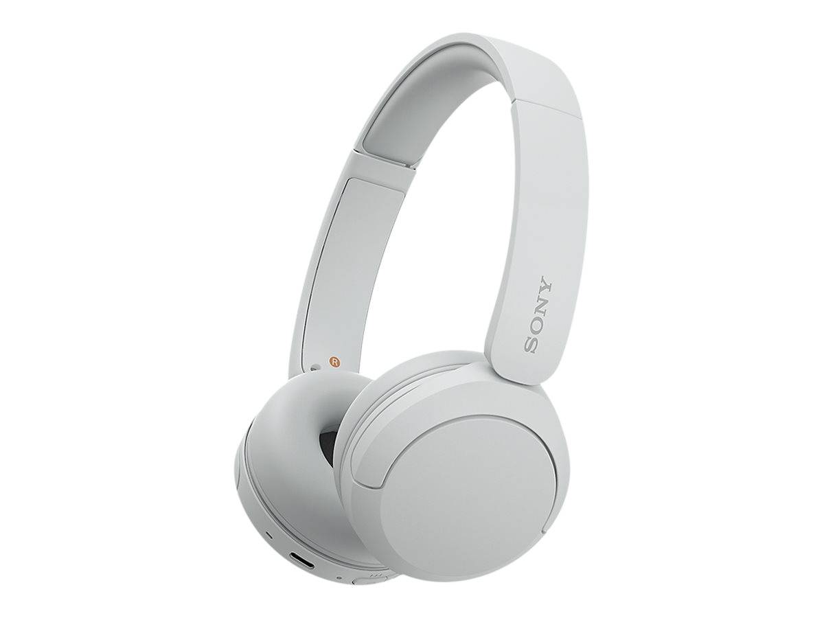 Sony WH-CH520 On Ear Headset Bluetooth® Stereo Weiß Mikrofon-Rauschunterdrückung Batterieladeanzeige, Headset, Klang-Personalisierung, Lautstärk
