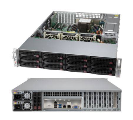 Supermicro CSE-826BAC12-R802LPB, Rack, Server, Grau, ATX, EATX, 800 W, 3.5"