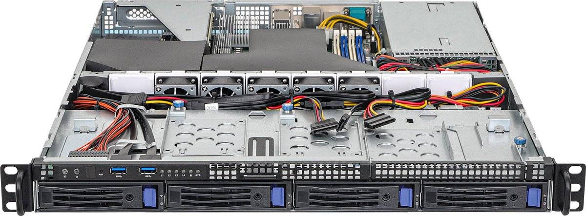 ASRock Barebone 1U Single Sockel AM4 1U4LW-X570-RPSU