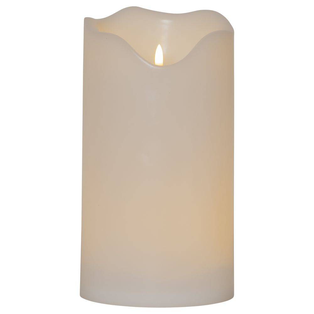 LED Kerze Flamme Grand in Weiß IP44 300mm