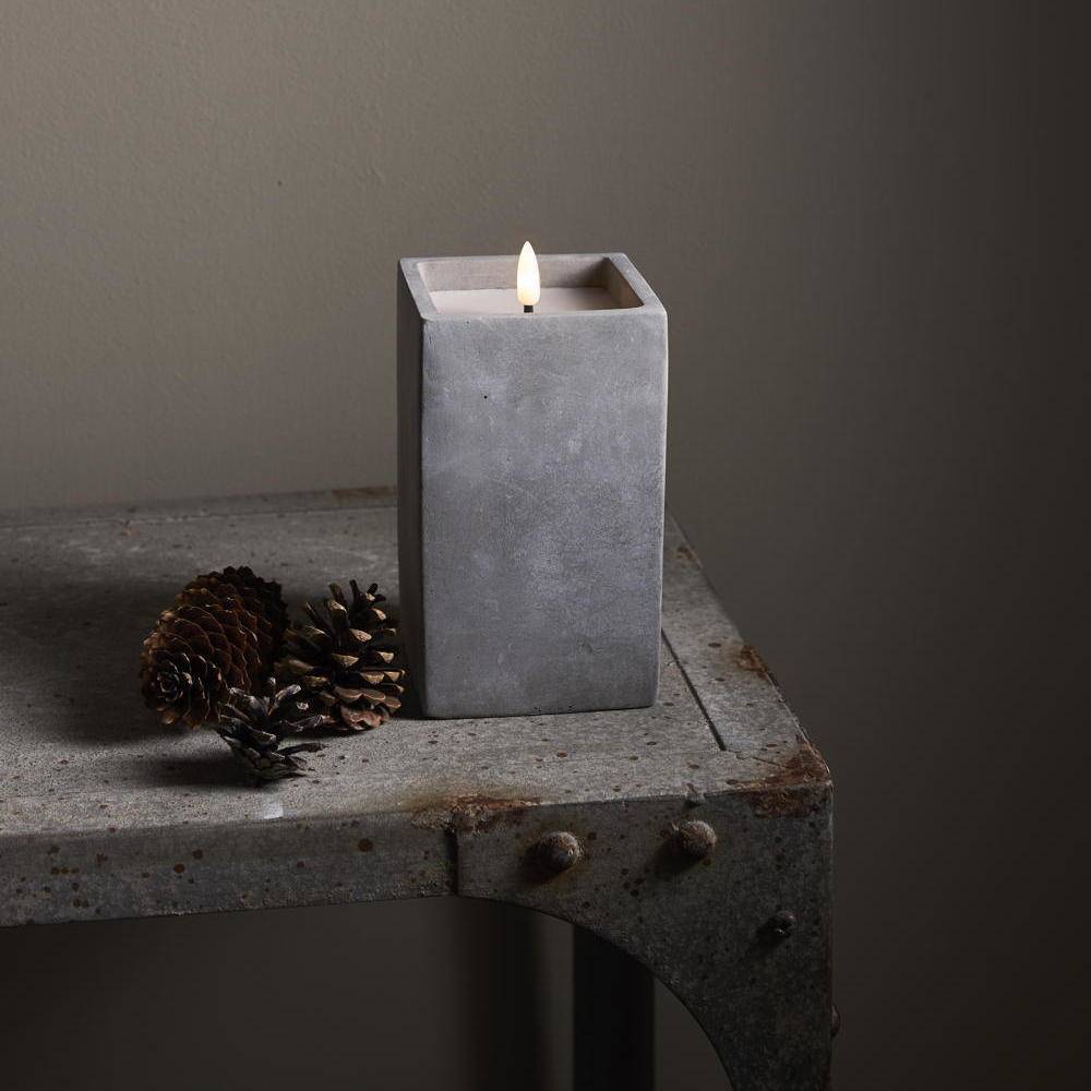 LED Kerze Flamme Cem in Graphit 0,03W 165mm