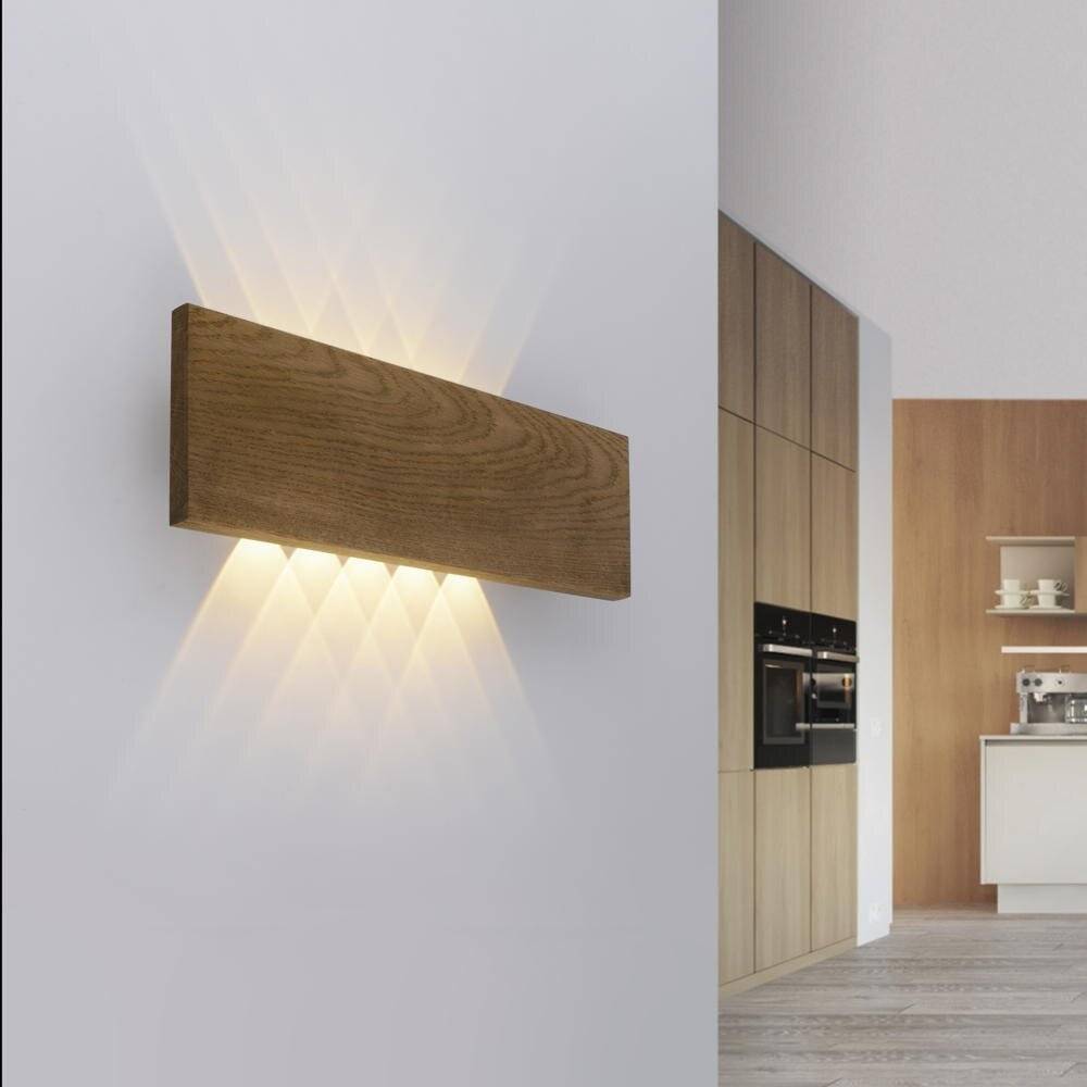 LED Wandleuchte Palma in Natur-dunkel 2x5,1W 760lm