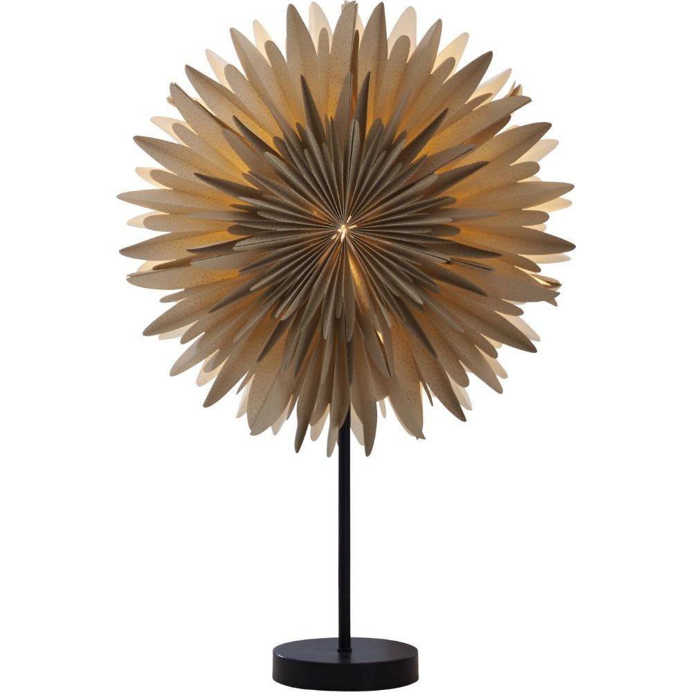 Tischleuchte Winter in Beige E14