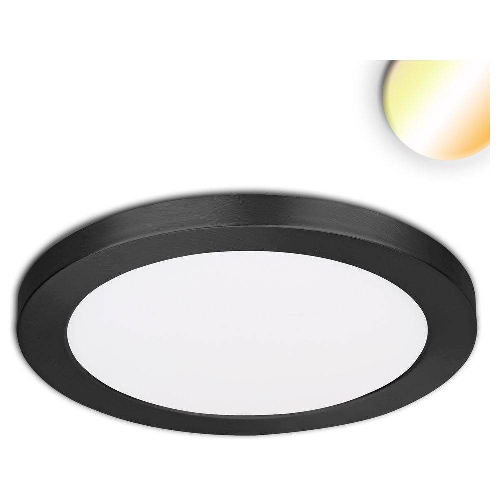 LED Aufbau/Einbauleuchte Slim Flex, 24W, schwarz, ColorSwitch 3000K|3500K|4000K