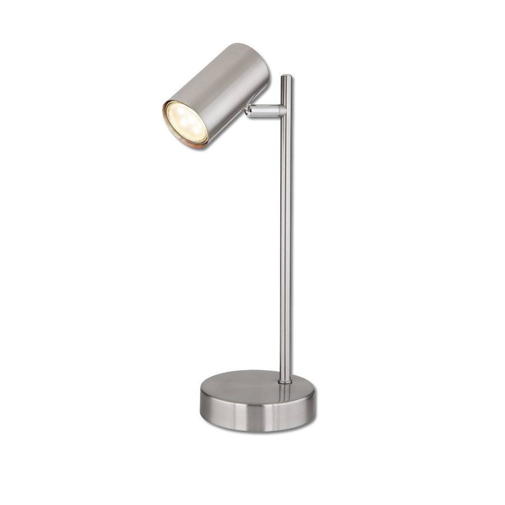 Tischleuchte in Nickel GU10