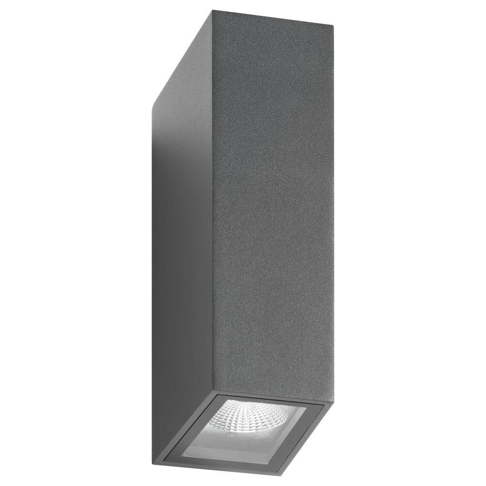 LCD LICHT CREATIV DESIGN - LED-Wandleuchte LB22 graphit 2x7.5W 2x600lm 3000K IP65