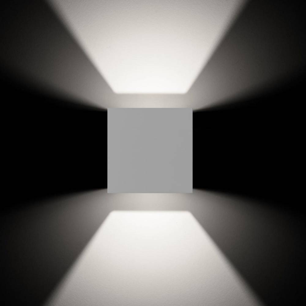 LED Wandleuchte in Weiß 2x 6W 1960lm IP54