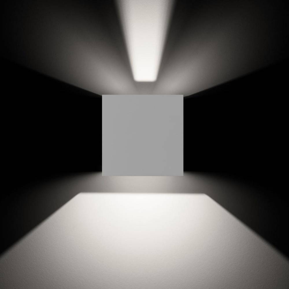 LED Wandleuchte in Weiß 2x 6W 1960lm IP54