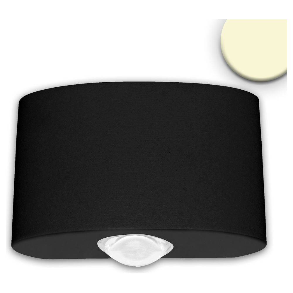 LED Wandleuchte Up&Down 2*2W CREE, IP54, sandschwarz, warmweiß