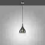 Pendelleuchte Pilua in Schwarz-transparent E27 1-flammig Pendelleuchte Pilua in Schwarz-transparent E27 1-flammig
