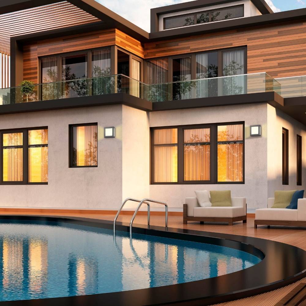 Wandaußenleuchte E27 anthrazit BM