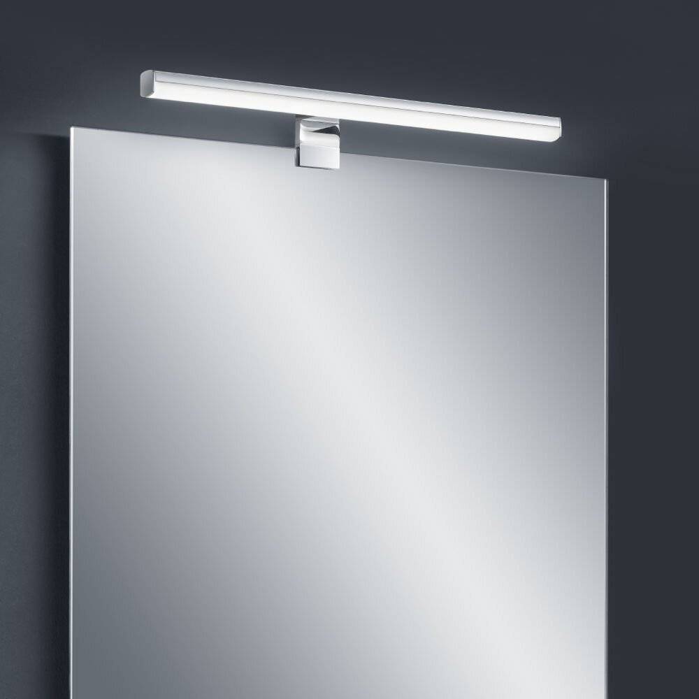 Helestra LED-Bilderleuchte 8W GAIA 6000K 680lm chr 1LED Konv Kst_opal IP44 490x40x110mm