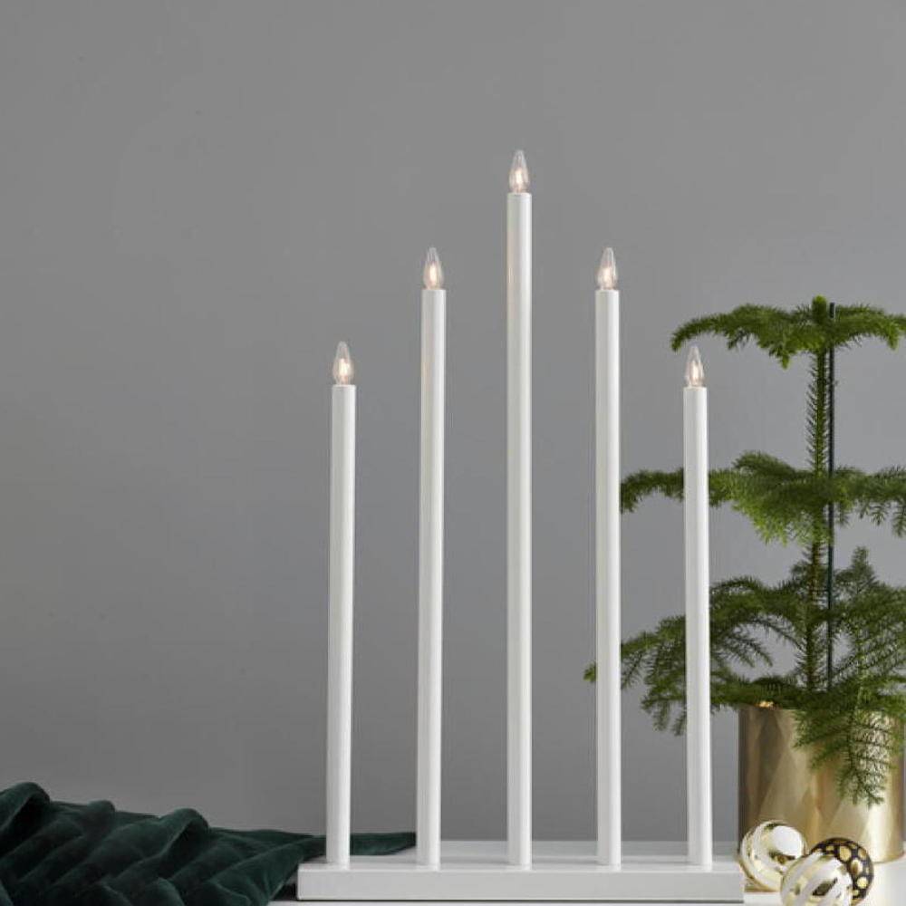 LED Tischleuchte Holy in Weiß 5x 3W