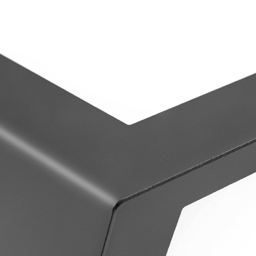 Eckige Außenwandleuchte Aqua Smile Lang in Anthrazit IP44