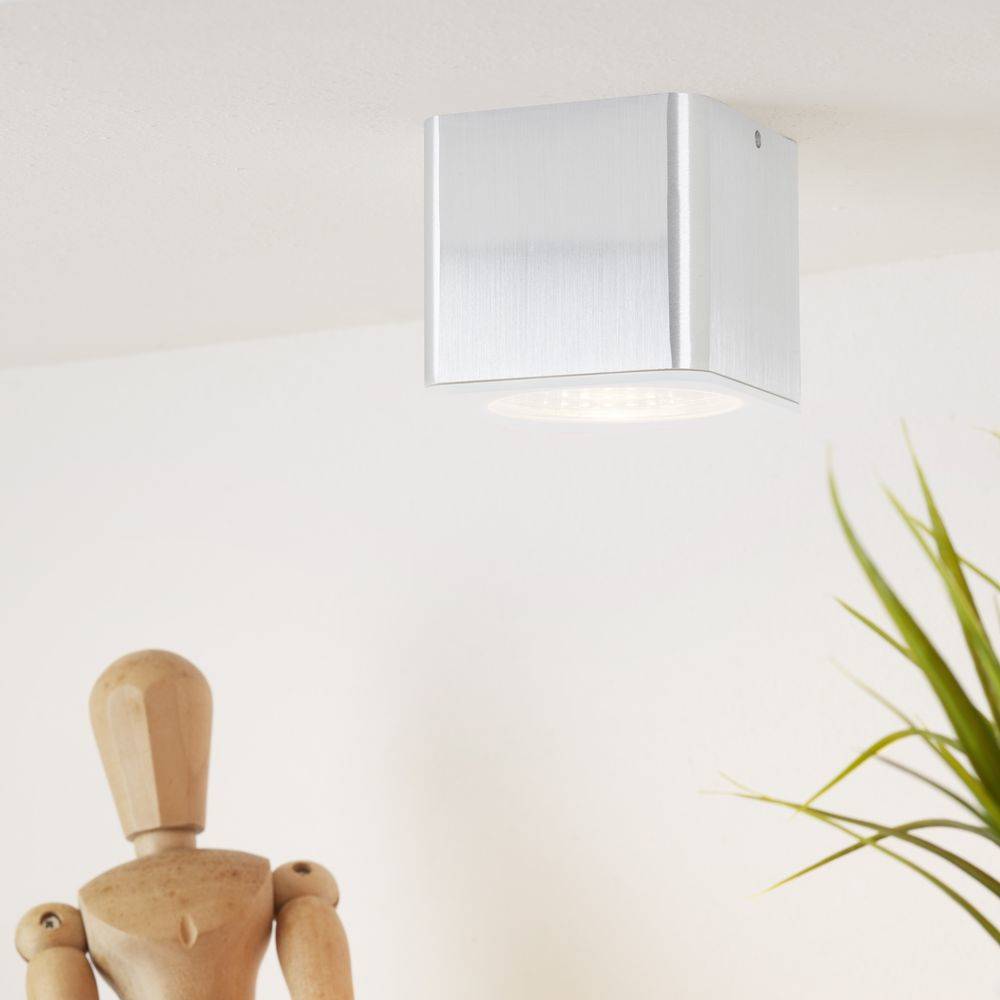 Helestra LED-Deckenleuchte anb 8W OSO 2800K 370lm alu mt Konv IP44 Gl_klar