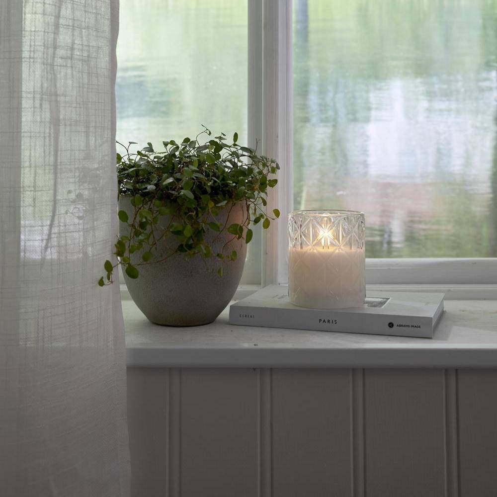 LED Kerze Flamme Romb in Transparent 0,03W 100mm