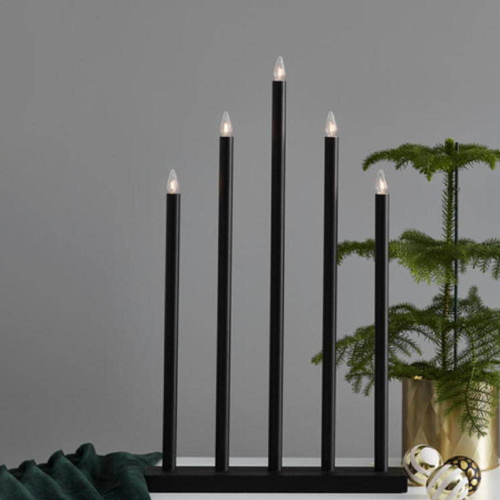 LED Tischleuchte Holy in Schwarz 5x 3W