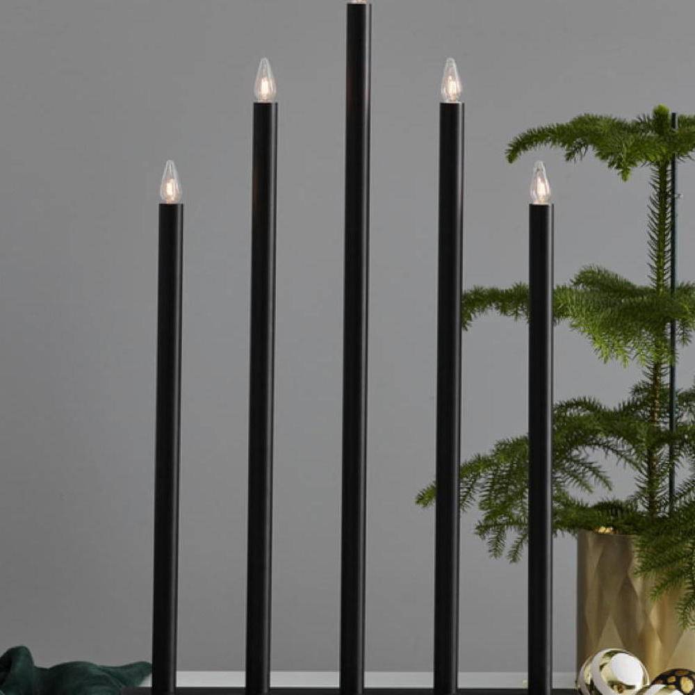 LED Tischleuchte Holy in Schwarz 5x 3W