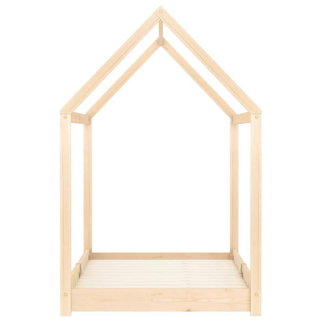 vidaXL Kinder-Bettgestell Massivholz Kiefer 90 x 200 cm