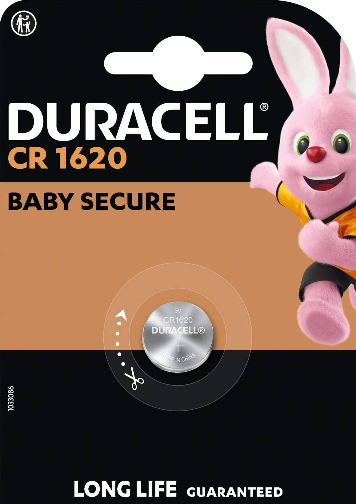Duracell Knopfzelle CR 1620 3 V 1 St. 75 mAh Lithium DL1620
