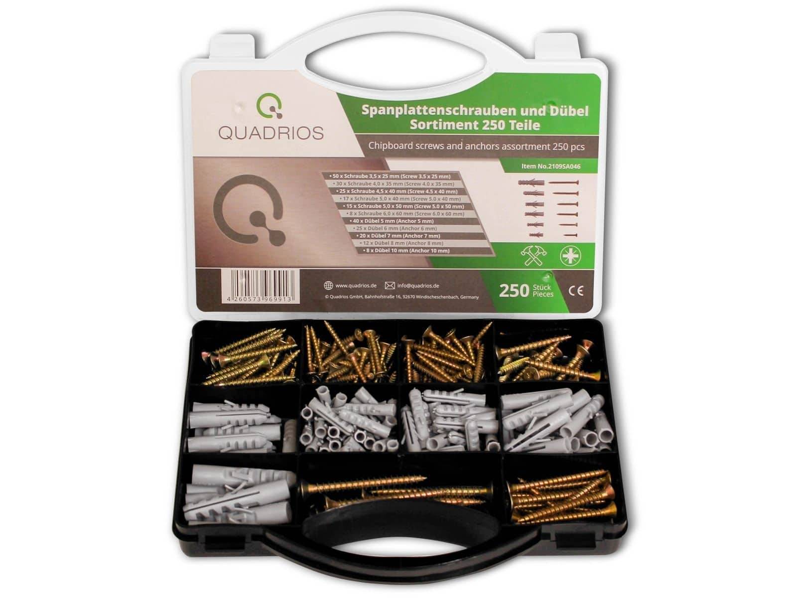 2109SA046 Spanplattenschrauben-Sortiment 250 St.