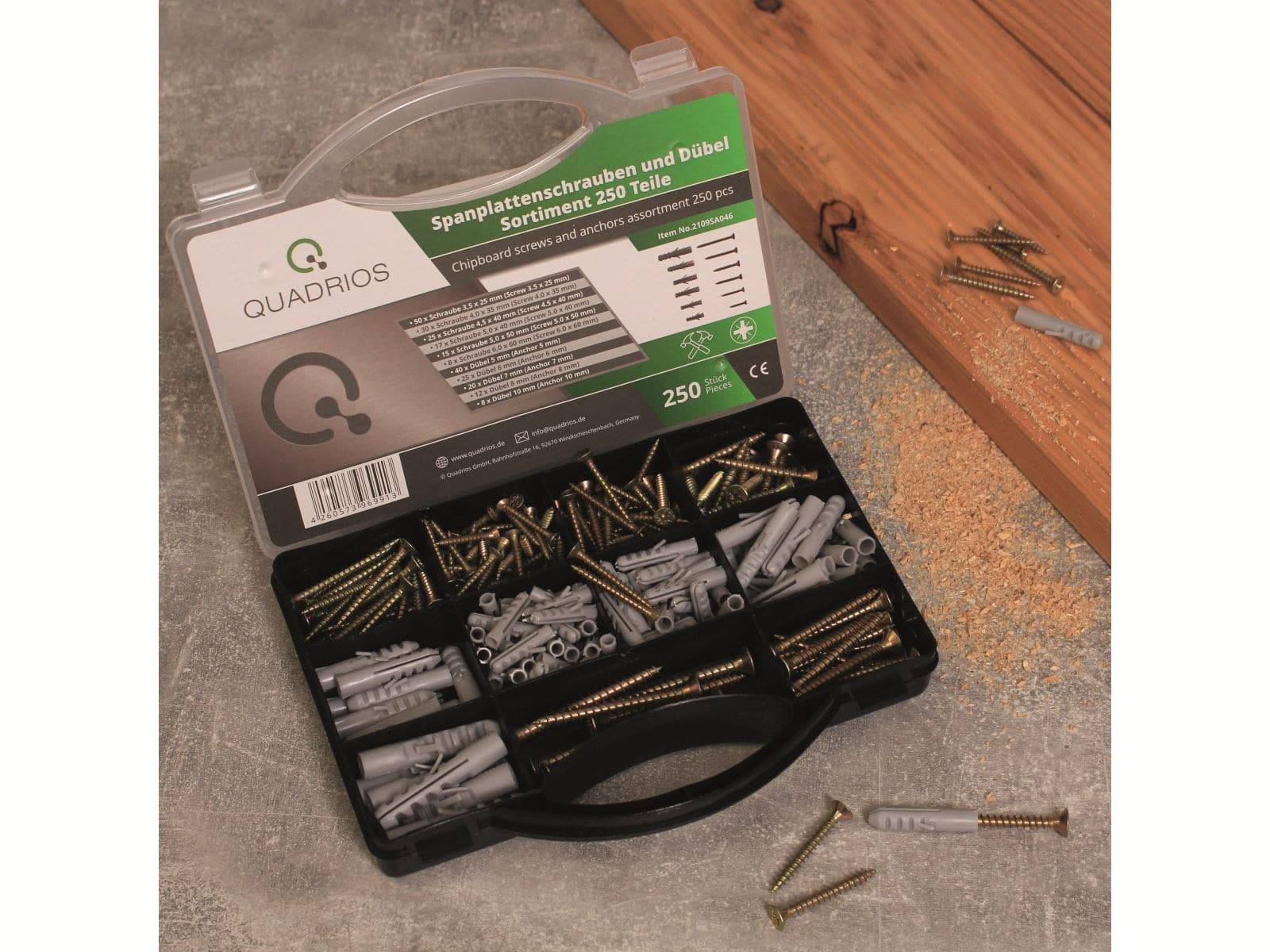 2109SA046 Spanplattenschrauben-Sortiment 250 St.
