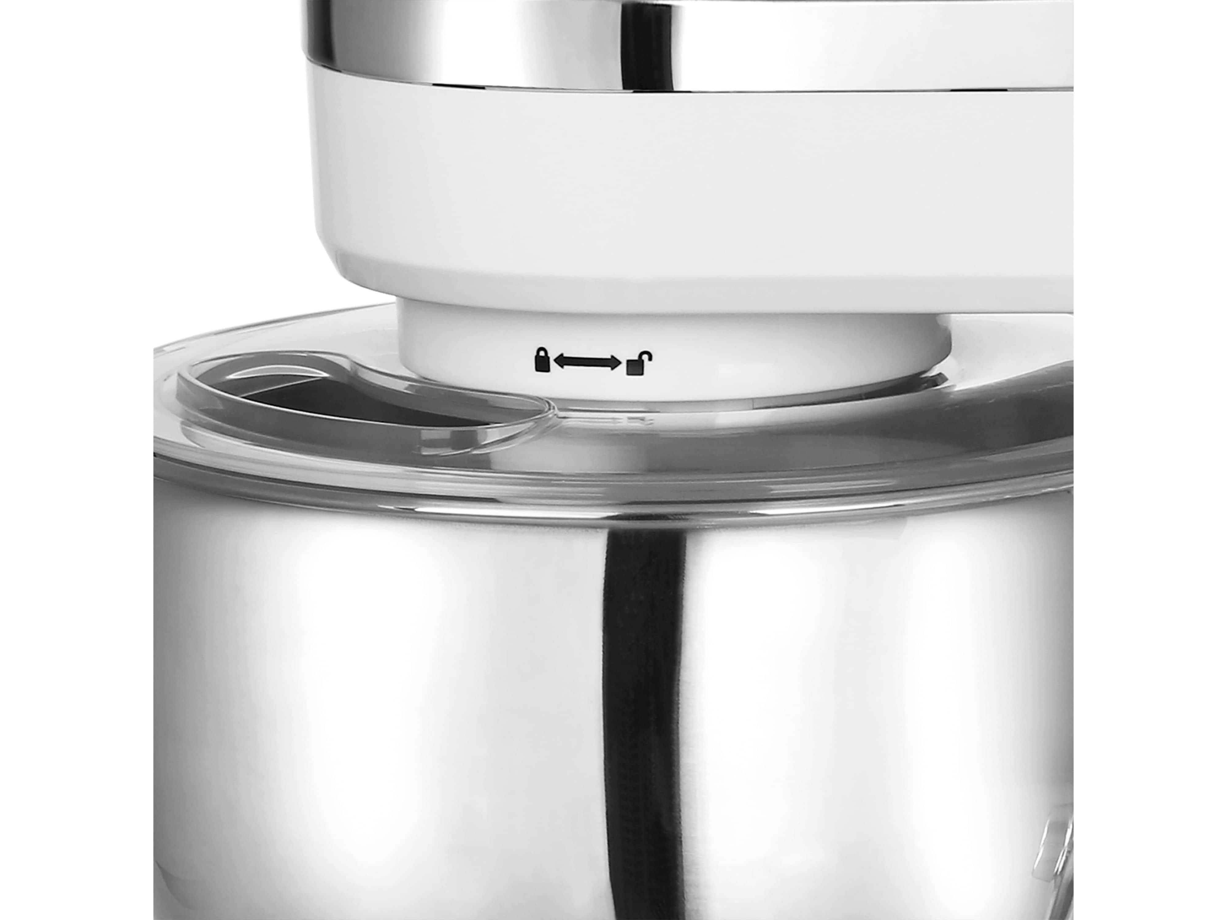 EMERIO - Küchenmaschine 5L 6 Geschwindigkeiten Edelstahl