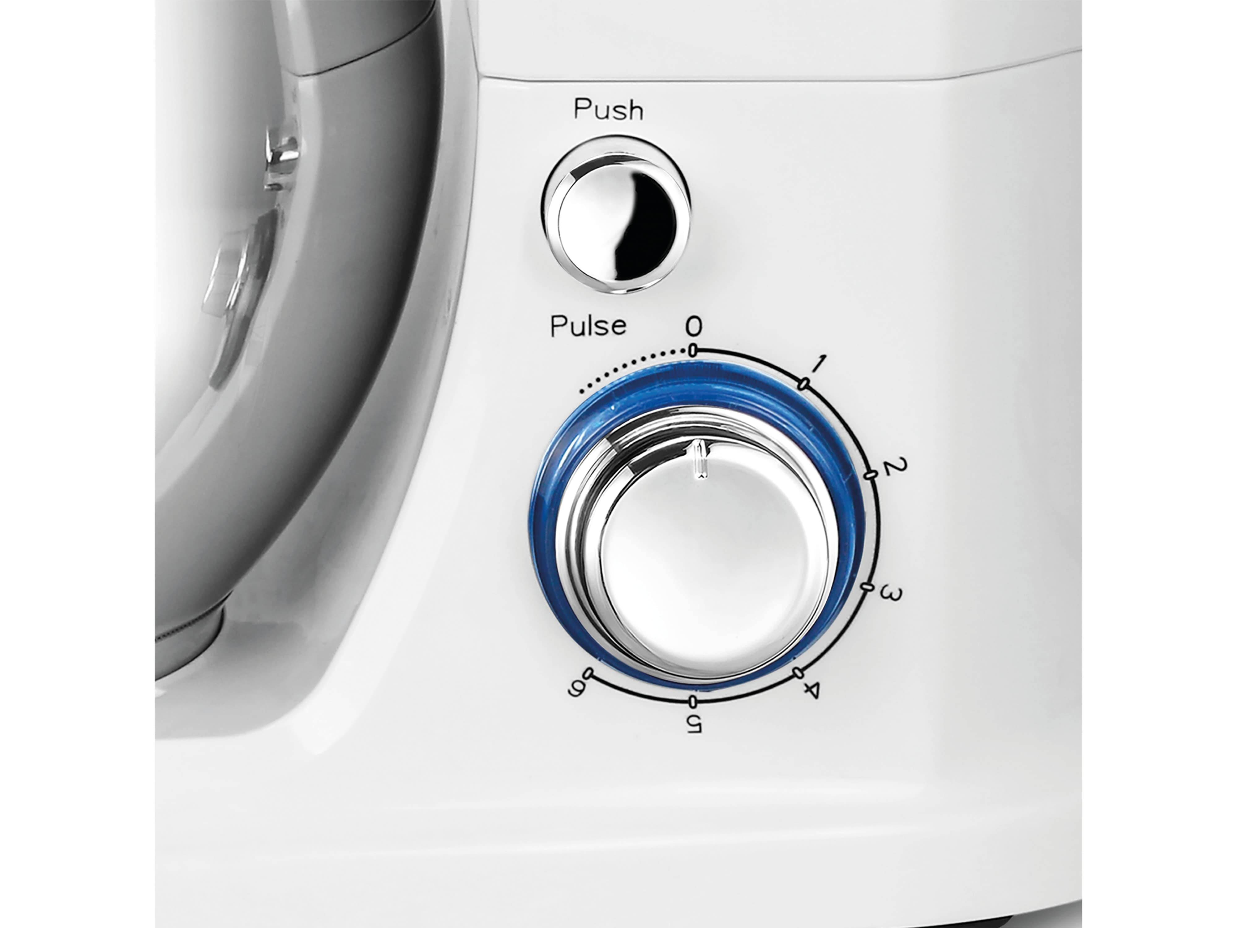 EMERIO - Küchenmaschine 5L 6 Geschwindigkeiten Edelstahl