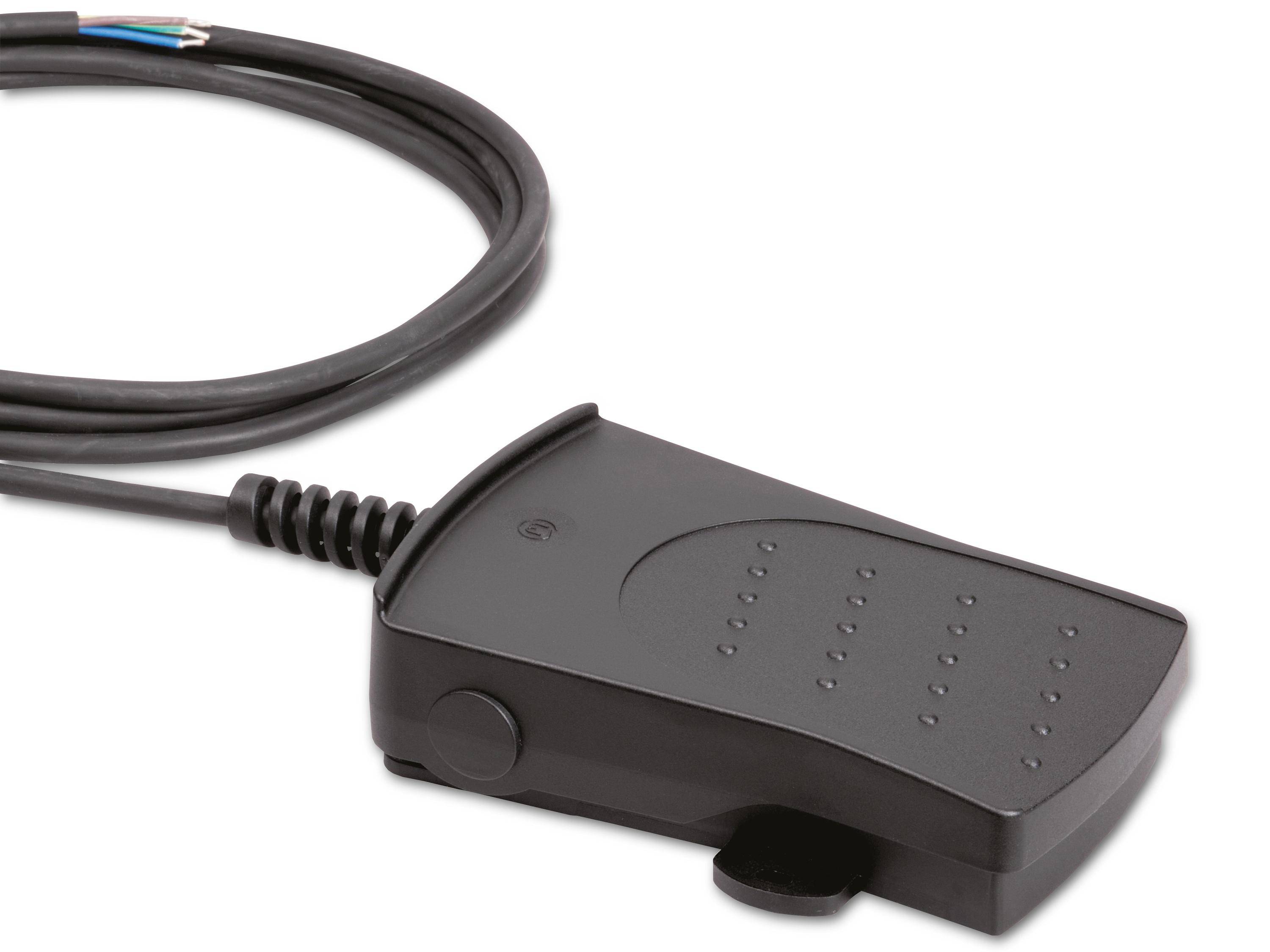 MARQUARDT Fußschalter, 02420.4101, tastend, 1 x Aus/(Ein), 250 V/AC, 14 A, 3000mm Kabel