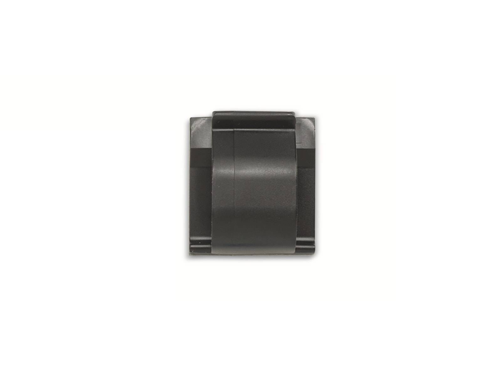 PANDUIT Kabelclip, ACC62-AT-C0, schwarz, selbstklebend, 15,70 mm