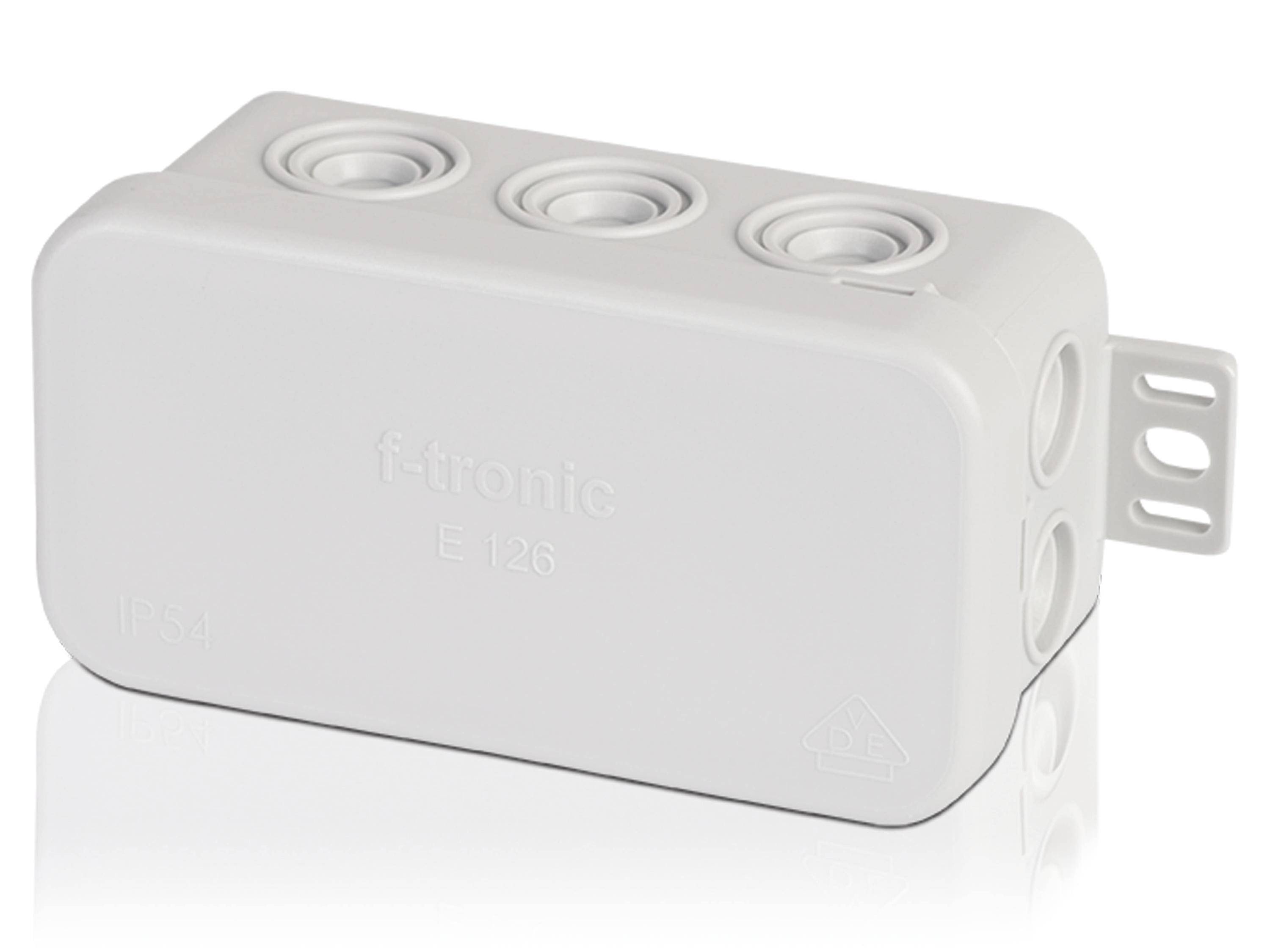 F-TRONIC - 7340141 Abzweigkasten L x B H 75 37 40 mm Lichtgrau IP54 10