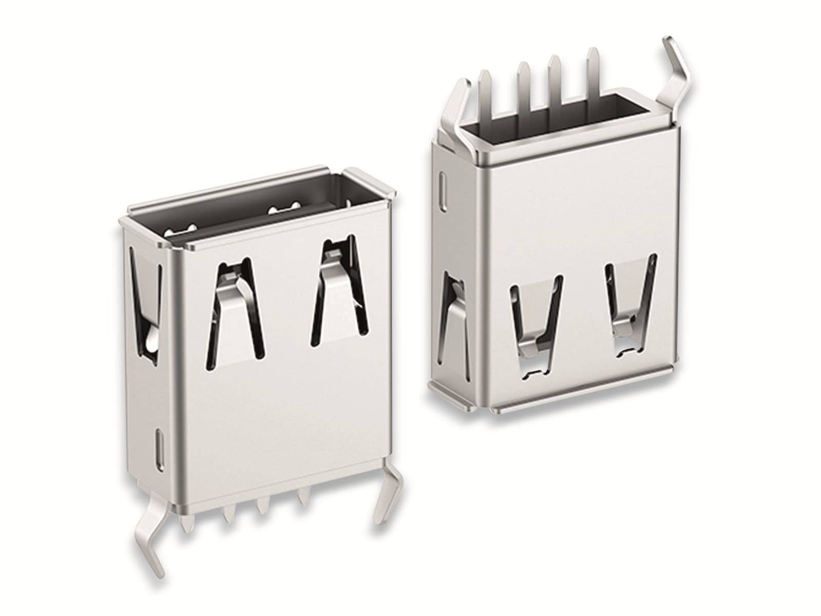 FISCHER ELEKTRONIK USB-Buchse, USB 2 A 180, 10145216, USB Typ A, Polzahl 4