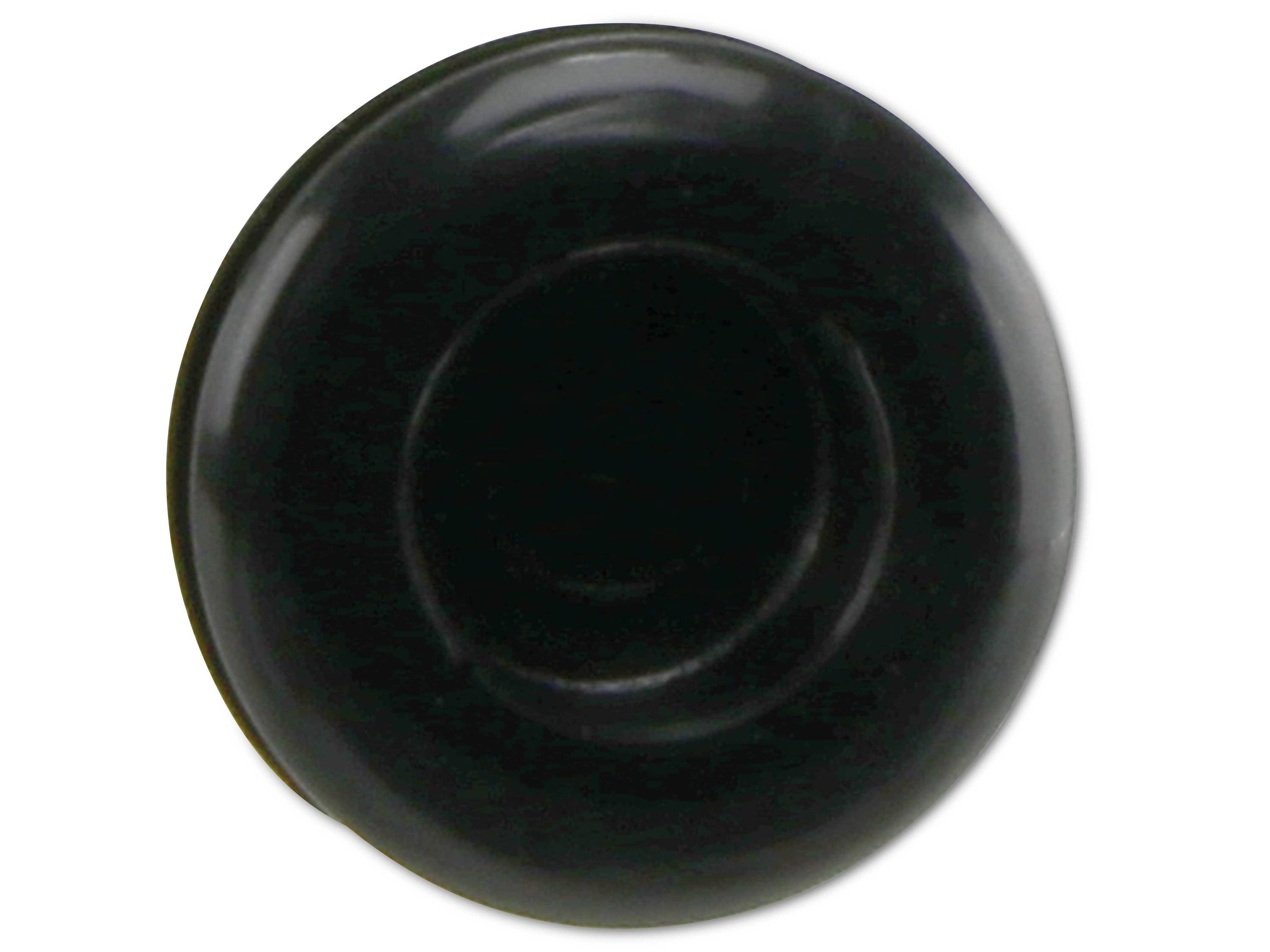 KSS Kabeldurchführungstülle PVC, schwarz, Plattenstärke 3,4, Loch-Ø 10,5, geschlossen, 1 Stück