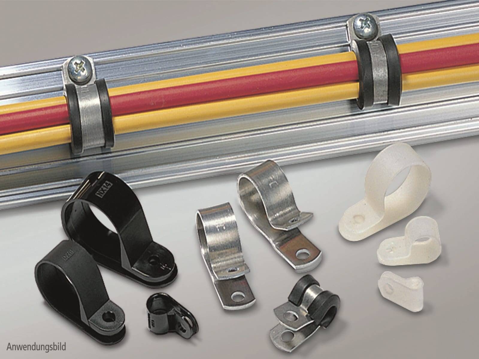 Hellermann H9P-PA66HS-BK(100) Bef.- schelle schwarz 16mm 211-60008 (Inhalt 100 Stück)