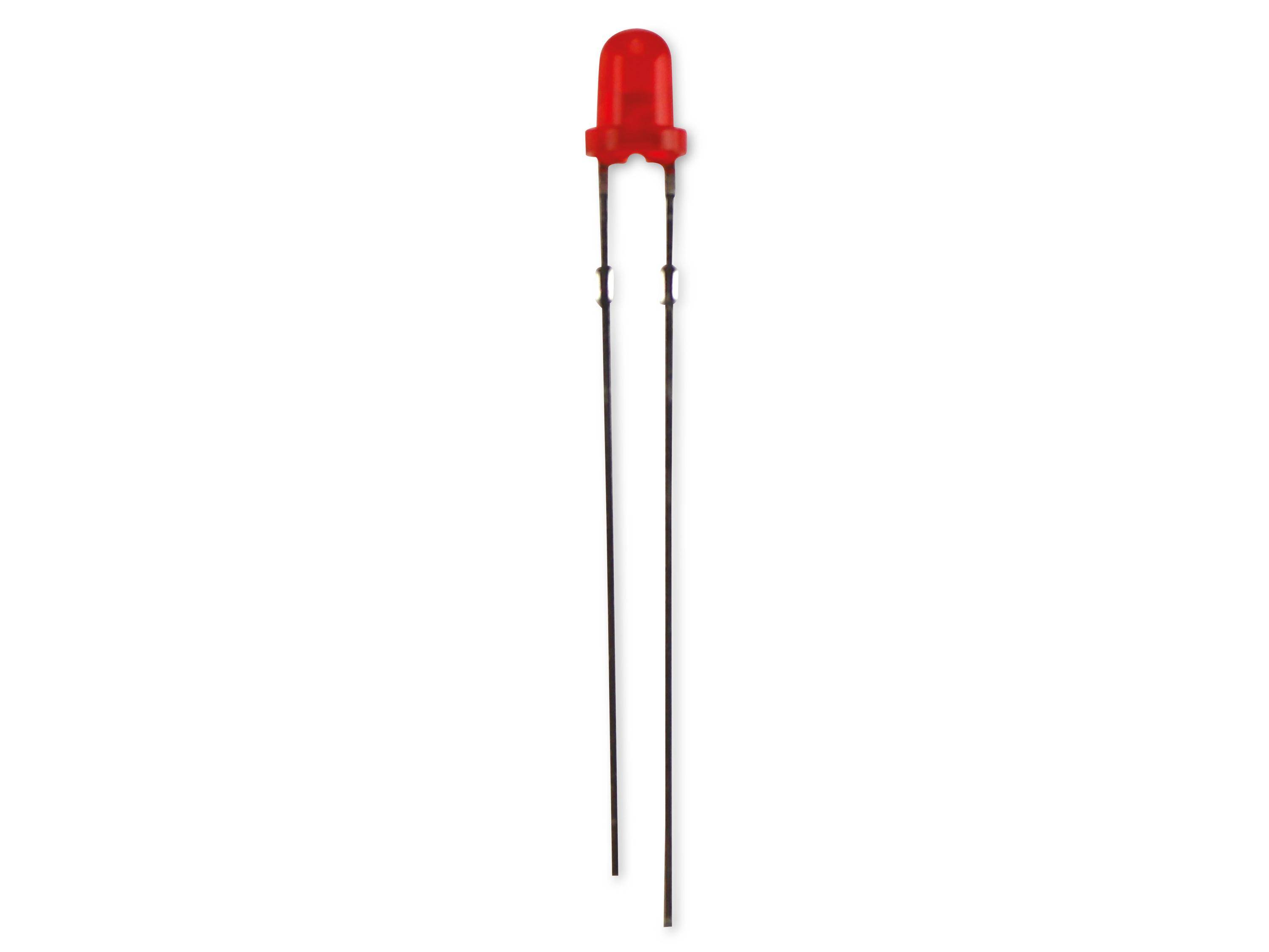 KINGBRIGHT LED, L-1154ID, Rot, 3 mm (T-1), 617 nm, 30 mcd, 60°, Rund