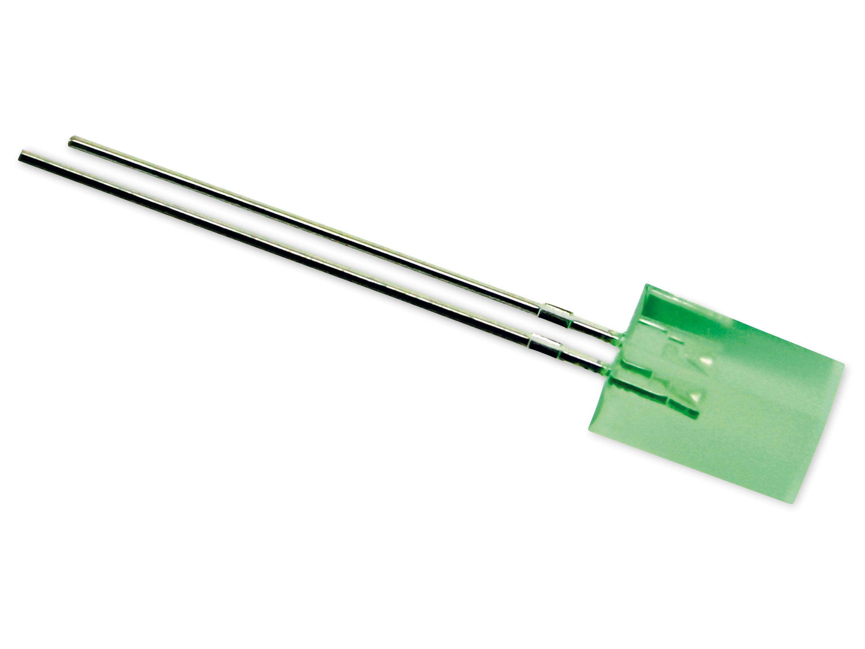 Kingbright LED 5x5 mm diffus grün 5 mcd