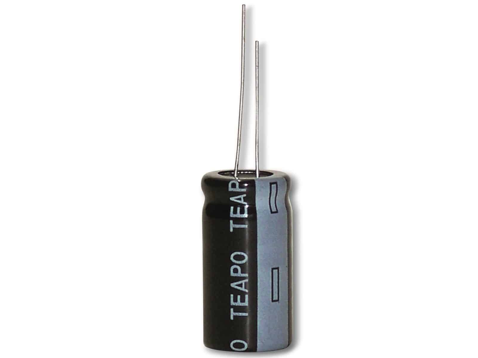 TEAPO Alu-Elko 4700µF, 16V, radial, RM 7,5, KSY478M016S1U5M32K