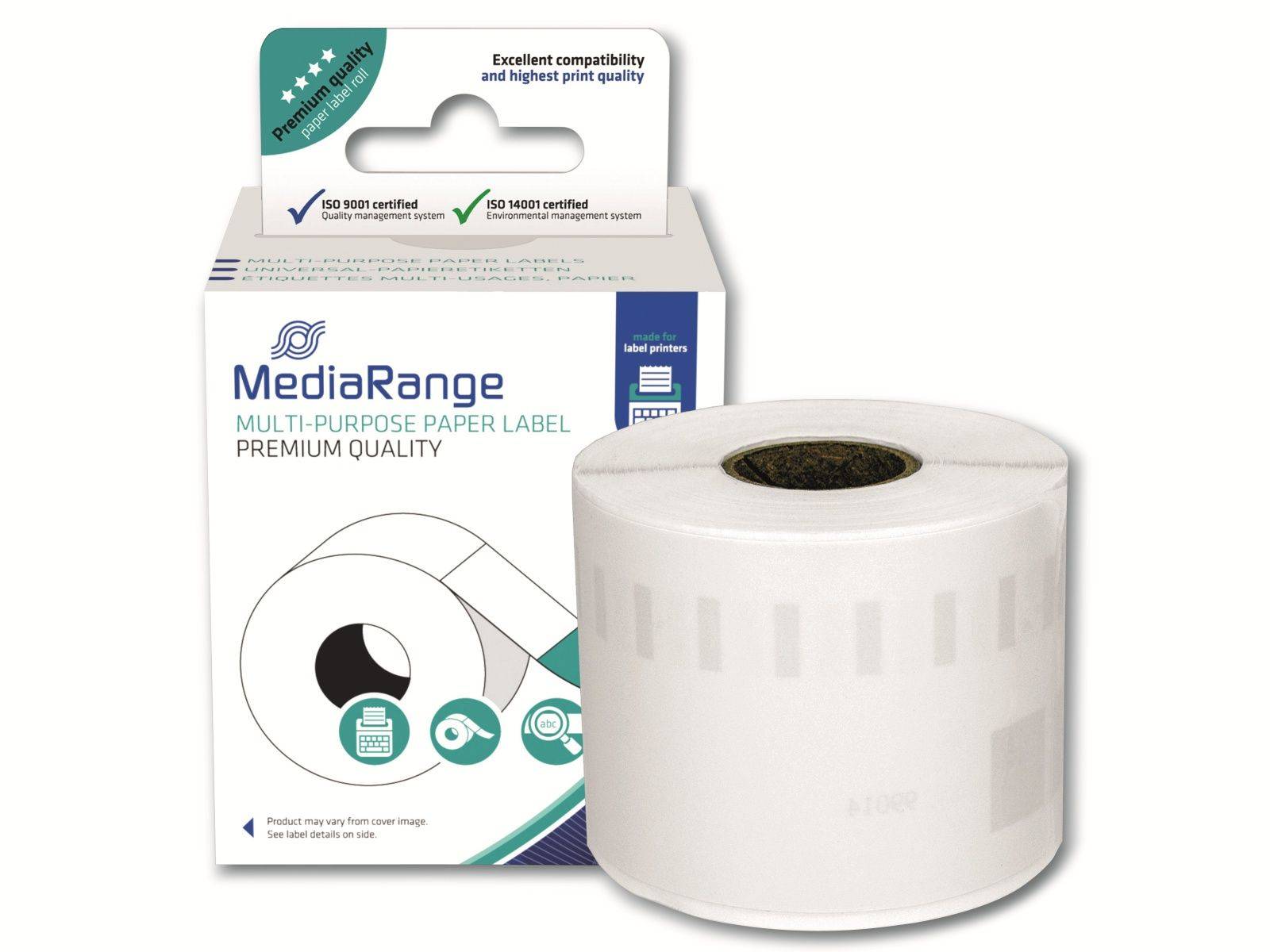 MEDIARANGE Universal-Papieretiketten - für/ersetzt Dymo 99014/S0722430 - permanent haftend - 54x101mm,