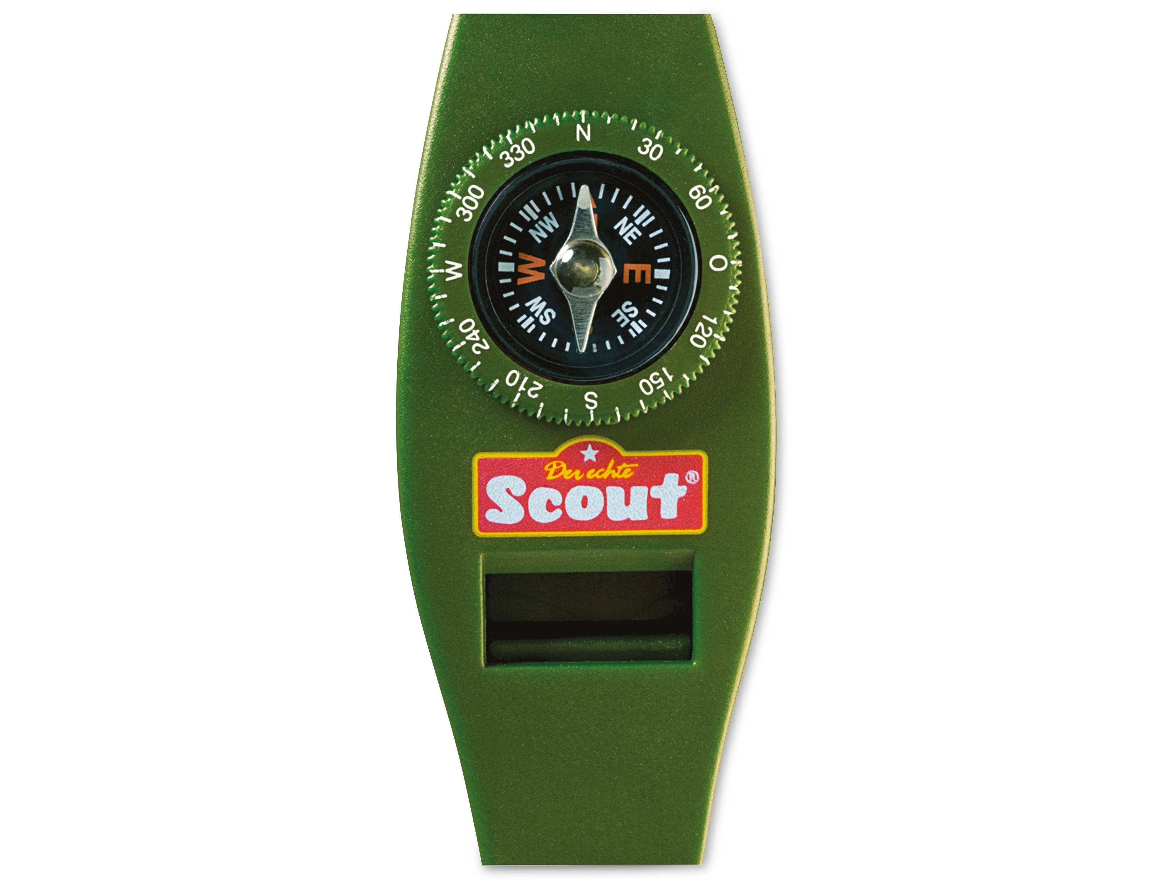 SCOUT Signalpfeife 85 mm, für Kinder, mit ausklappbarer Lupe