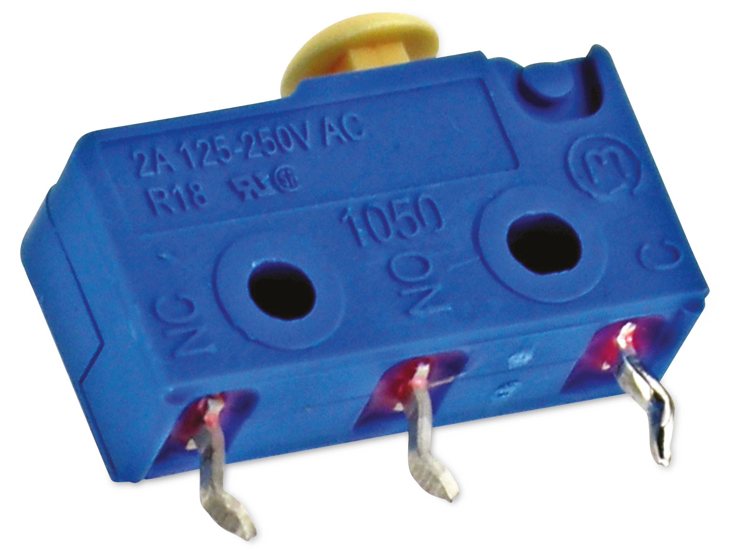 MARQUARDT Schnappschalter, 01050.2251, tastend, 1 x Ein/(Ein), 250 V/AC, 2 A, LPL