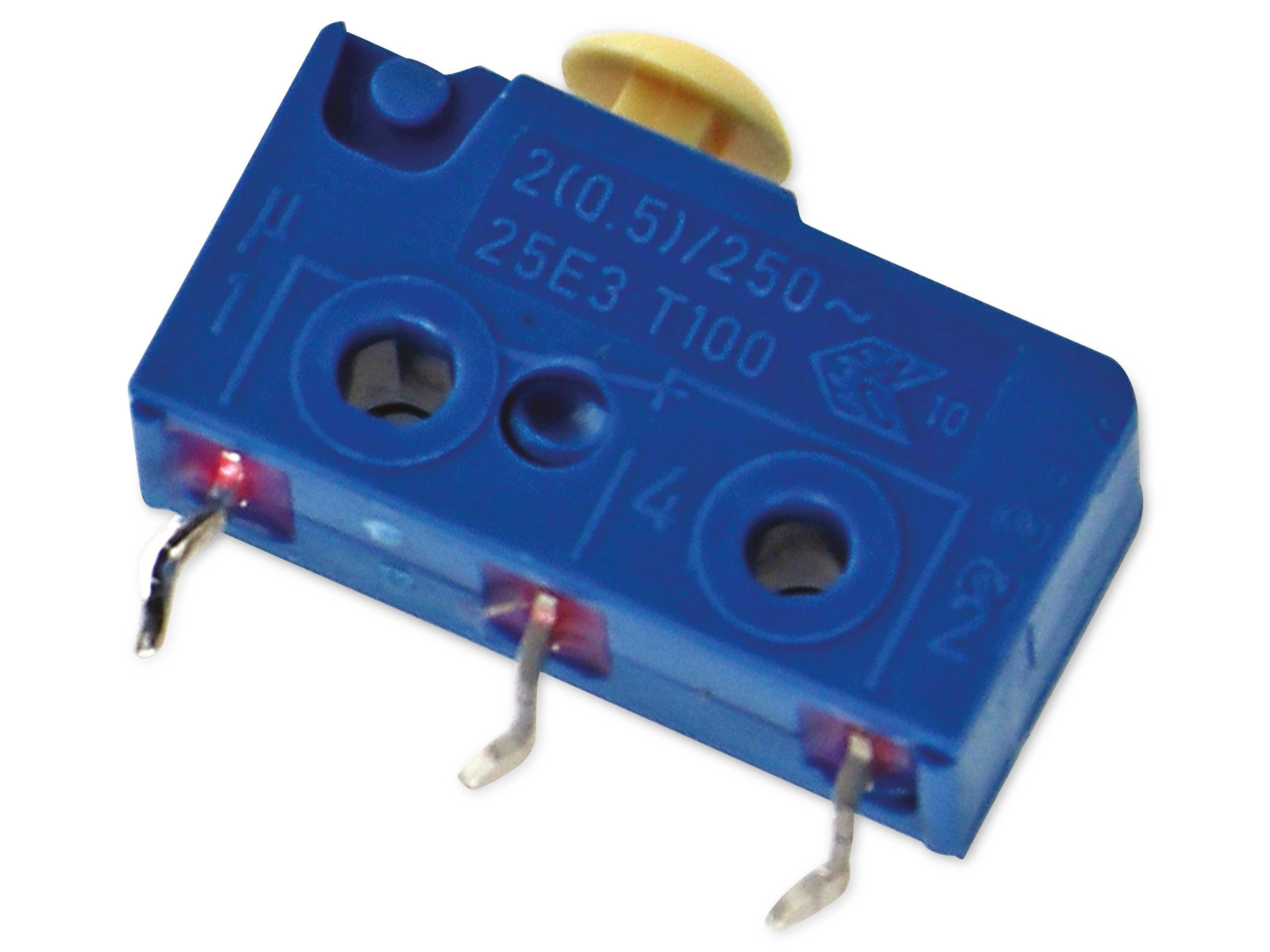 MARQUARDT Schnappschalter, 01050.2251, tastend, 1 x Ein/(Ein), 250 V/AC, 2 A, LPL