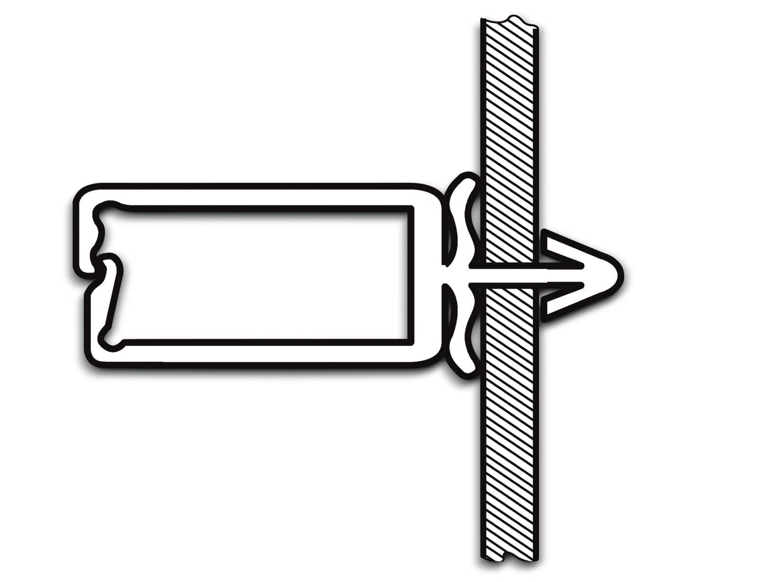 HellermannTyton L Kabelhalter 151-75159 WPC15