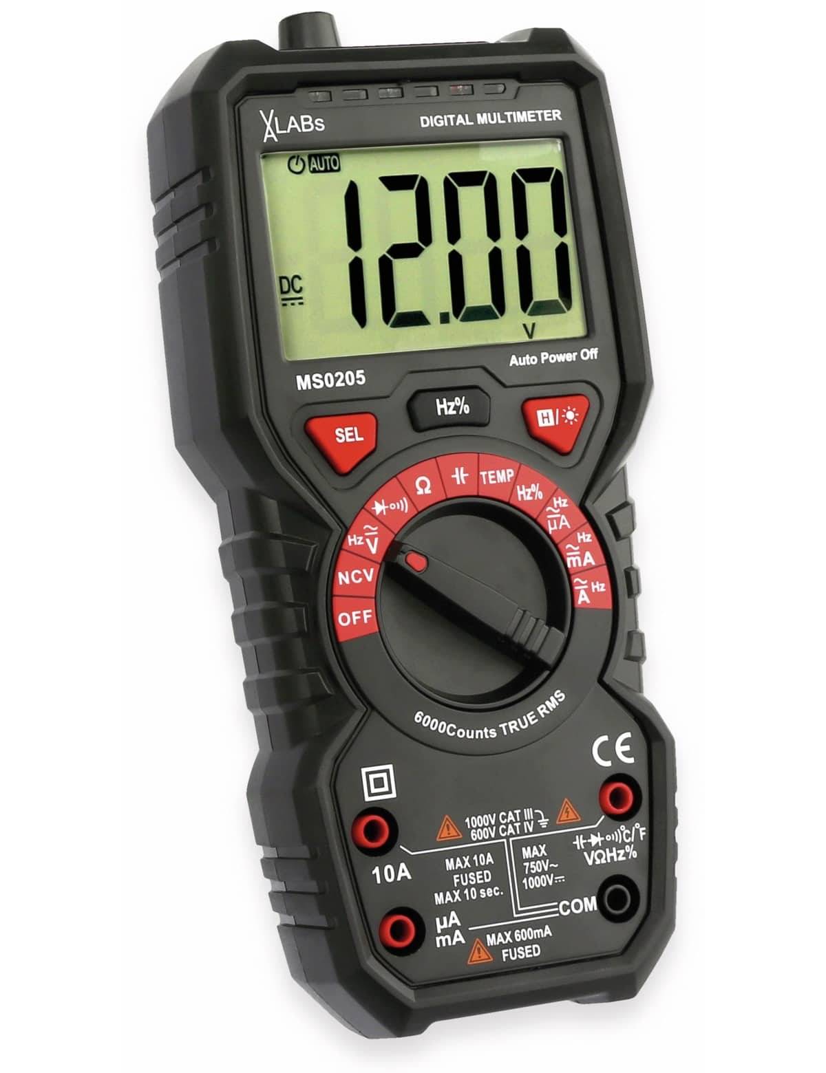 TrueRMS Digital-Multimeter, 6.000 Counts, 1000 V, 10 A, NCV