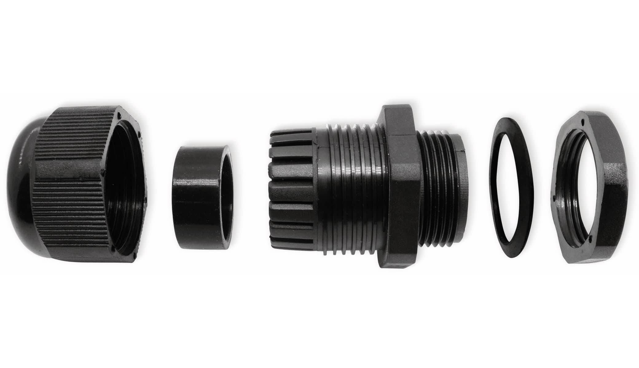 2009CA105 Kabelverschraubung Sortiment PA66 Schwarz (RAL 9005) 1 Set