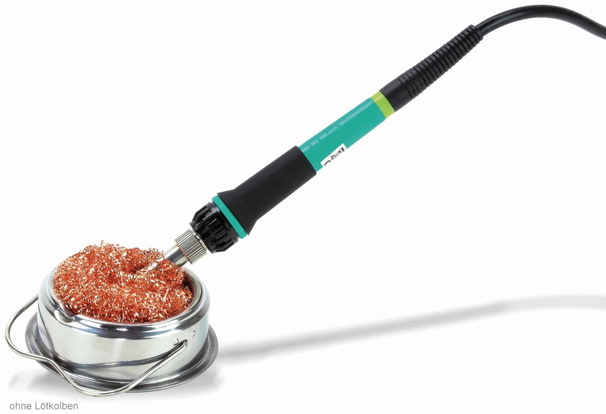 BLANKO - Lötspitzenreiniger, Metallschwamm in Metallschale