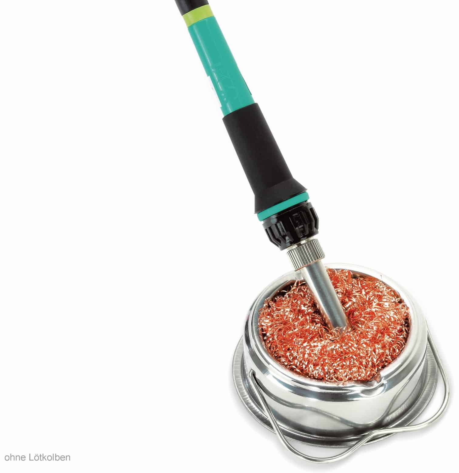 BLANKO - Lötspitzenreiniger, Metallschwamm in Metallschale